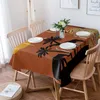 Dining Chair Cover African Woman Plant Giraffe Elephant Ethnic Print Chair Covers Home Table Cover Chairs for Kitchen Tablecloth