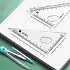 Mr.Paper 4 Styles 7 PCs/Set Minimalistic Compasses Herrscher -Protraktor -Set Student Study Stationery Mathematiksätze zum Ausführen von Vorräten