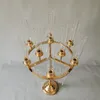 6Set Metal Candlestick Candelabra Candle Holders Stands Wedding Table Centerpiece Flower Vase Droga Dekoracja przyjęcia