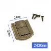 3/4pcs Box Riegel Zinklegierung Catch Brust Clip Clasp Toggle Lock Antike Bronzed HaSps Schmuckkoffer Schnalle Hardware