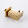 SMITITELI Handheld Duschkopfhalterung Gold kleiner tragbares, poliertes Messing für Badezimmer-Hardware für tragbare Wand