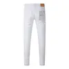 Женские брюки 2024 Purple Brand Jeans Fashion Высококачественные уличные белые отверстия Ремонт HOLE Low Выпуклый джинсовые брюки 28-40 размер