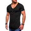 Heren t shirts mrmt 2024 merk European size korte mouw v-neck solid color mode grote t-shirt casual sporten