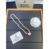 Designer Viviane Westwood Empress Dowager Magnet Buckle Enamel Pearl Necklace Womens Net Red Spice Saturn Pearl Clavicle Chain Three Colors