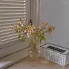 Vasos vaso de flor para decoração de mesa sala de estar vidro mariage flores arranjo desktop