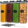 Storage Bottles Kitchen Food Container Pantry Organization Set - 4 Pack