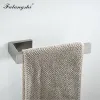 Salle de salle de bain ensemble de robe Crochets en papier rouleau de tissu porte-serviette de serviette simple barre de serviette accessoires de bain brossé WB8857