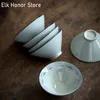 2 pezzi/set antichi blu e bianca ceramica teacup art maker da tè singolo master tazza per la casa tè da tè alla cerimonia tè da tè