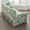 1 2 3 4 Sitzer Nordische Blüten Stretch Sofa Deckt elastische Spandex -Sofasrockabdeckungen für Wohnzimmer Universal Couch Slippcover