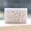 1pcs Buchstabe Baum und Blumenmuster Mini DIY Seifenmarken DIY Handgemachte Seifenmarken Weiße Harzseife Kapitel Persönlichkeit