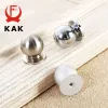 KAK 2.3X2.5CM Aluminium alloy solid Cabinet Drawer Knobs Simple Wardrobe Door Pull Circle Handles Modern Furniture Hardware