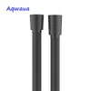 AQWAUA Black PVC Doccia per doccia tubo idraulico 1500 mm per tubi per accessori per bagno tubi doccia