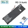 Batteries AC14B18J AC14B13J 11.4V 36Wh Batters pour ordinateur portable pour Acer Aspire E3111 E3112 E3112M ES1531 MS2394 B115MP EX2519 N15Q3 N15W4