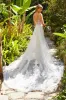 Kitty Chen 2024 Bröllopsklänningar Sexig V Neck spetsar Appliced ​​Backless Beach Brudklänningar med löstagbar tåg sjöjungfru bröllopsklänning
