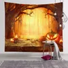 Home Decor Halloween Skull Kürbis Wandteppich Wandteppich Hippie Wandteppich