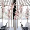 Metal Floral Stand Flower Arch Wedding Birthday Backdrops Rectangle Column Pillar Frame Geometric Balloons Rack Gold Plated