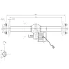 Elektrischer Hinterachtermotor 48 V/60 V/72 V 500W/650 W/800W/1000W/1200W Elektromotor Rikscha BLCD -Motorscheibenbremse mit Reifen 90 cm