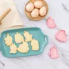 6шт Unicorn Shape Fondant Cookie Cutters плесени Unicorn День рождения бисквит для торта украшения формы детского душа