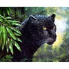 5D DIY Squareround Diamond Painting Black Panther Cross Stitch Diamond Embroidery Pattern Rhinestone