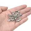 25pcs Connectors Bail Tube Beads fit European Charm Bracelet Pendant Tibetan Silver Spacer Bead Hanger for DIY Jewelry Making