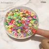 10 mm Früchte Tonscheibe runde Form Blumen Herzkuchen Polymer Streusel für Schmuck Herstellung von handgefertigten Scrapbooking -Accessoires