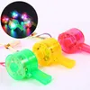 Led Rave Toy 1PCS Luminous Whistle Toys Flashing Whistle Colorful Lanyard LED Light Up Fun In The Dark Party Rave Light Stick Toy for Kids 240410