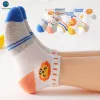 5 paires / set Spring Summer Mash Mash pour filles garçons animaux mignons tubes pour enfants chaussettes bébé nouveau-né les chaussettes courtes miaoyoutong