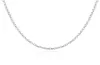 925 Collier Silver Chain Fashion Bijoux Sterling Silver EP Link Chain 1mm Rolo 16 24 Inch2379729