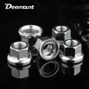 Deemount Fixed Gear Hub Nut Front Rear Drum Axle Bushing M9 M10 3/8in 26tpi Dual Nuts Riveted Anti-skid Texture Firm Hold Cap