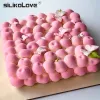 Silikolove 3D Cherry Cake Molds Magas Bakeware Non -Stick Silicone Mold Square Bubble Cherry Mousse Baking Pan Mold Diy Cake Tools