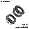 ZTTTO 44mm Folding Bike Headset Steering 1 1/8 "Straight Tube Fork CNC Mountain Bike Low Profile Halvintegrerad cykellager