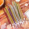 6 -stcs/set Multi Color Long Pencil Candles Cupcake ornament Safe Flame Birthday Cake Topper Wax Decor Party Party Party