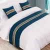 Nordic Style Modern Velvet Bedpreads lit coureur coule Litteur Single Queen King Bed Flag Touleau Home Hotel Decoration