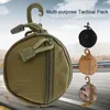 1000D Tactical EDC Pouch with Hook Mini Key Holder Portable Wallet Bag Key Coin Purse Earphone Hook Bag Outdoor Hunting Tools