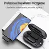 Microfones trådlöst Lapel Microphone Mobile Portable Charging Case Wireless Android iPhoneq