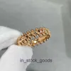 Top end Designer rings for womens Classic Bullet Ring Thick Plated 18k Gold Extremely Bead Ring Narrow Version Index Finger Handpiece Original 1:1 With real Logo