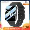 Regardez Senbono New Men Smartwatch Smart Watch Femmes Wristwatch P25 IP68 Bracelet de fitness imperméable Spo2 / BP / HR Clock pour Android