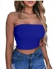 Damestanks Camis sexy tanktop dames strapless top korte mouwen dames cami wit zwart bijgesneden tanktop backless 2020 zomerjurk j240409