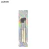 Long Style One Side Clear Holographic Ziplock Plastic Bag Retail Packaging Laser Silver Cosmetic Tools Zipper Bag With Hang Hook