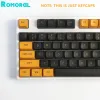 Tillbehör 149 Keys CSA -profil PBT Doubleshot KeyCaps 6.25U Black Yellow Key Cap för Satellite Axis Mechanical Gaming Keyboard