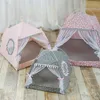 Casa de gato de verão adorável camas de tenda gato de gato removível e lavável tenda de pet tenda dobrável gatinho ninho de ninho para gato