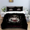 Set di biancheria da letto horror set Halloween copripiumino letto con pilo