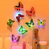 Giocattolo rave a LED colorato colorato farfalla luminosa a led luce notturna di lettere decorative decorative adesivi per bambini piccoli regali giocattoli batteria a batteria 240410