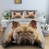 Французский бульдогский постельный тел набор щенков детей для взрослых кровати.