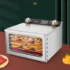 Déshydrateurs A01 Machine de fruits secs 6layer Sèchement alimentaire automatique, fruits, légumes, animal de compagnie, séchoir de nourriture à la viande, petite maison