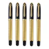 Luxo Metal Roller Ball Point Pen Black Stationery Office School Presente Logo MOQ 10pcs