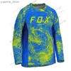 Cycling Shirts Tops Mens Mountain Bike Jerseys Motocross Motorcycle Cycling T-Shirt BAT Quick Drying Downhill Jerseys Y240410