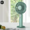 Ny bärbar USB -uppladdningsbar Mini Fan 3 -hastighet Justerbar fans Desk handhållen Air Conditioner Cooler utanför researtefakt