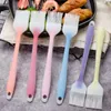 1pc Food Grade Silicone Basting Brush Heat-Resistant Baking Brush Grilling Brush Oil Brush Baking BBQ Tools Kitchen Accessories