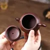 Yixing Tea Pot Purple Clay Stone Scoop Teapot Chinese Handmade Filter Kettle Raw Ore Zisha Teaware Autentic Gifts 170ml